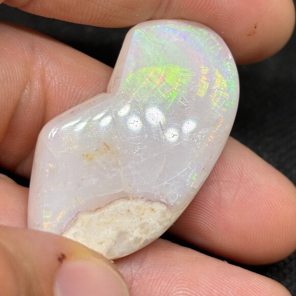 Full Flash Rubbed Polished US Spencer Idaho Opal Specimen Collectible - Picture 5 of 9